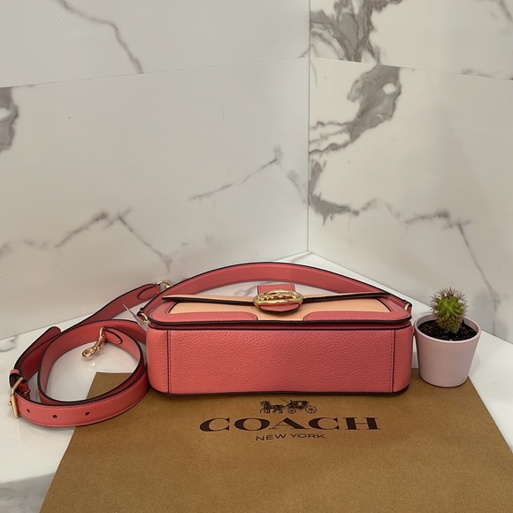 Coach Georgie Shoulder Bag In Colorblock - Picture 6 of 10
